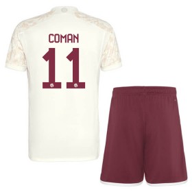 FC Bayern Mnichov Coman 11 Champions League Alternativní 2023-24 - Dětské Fotbalové Dresy (S/S)